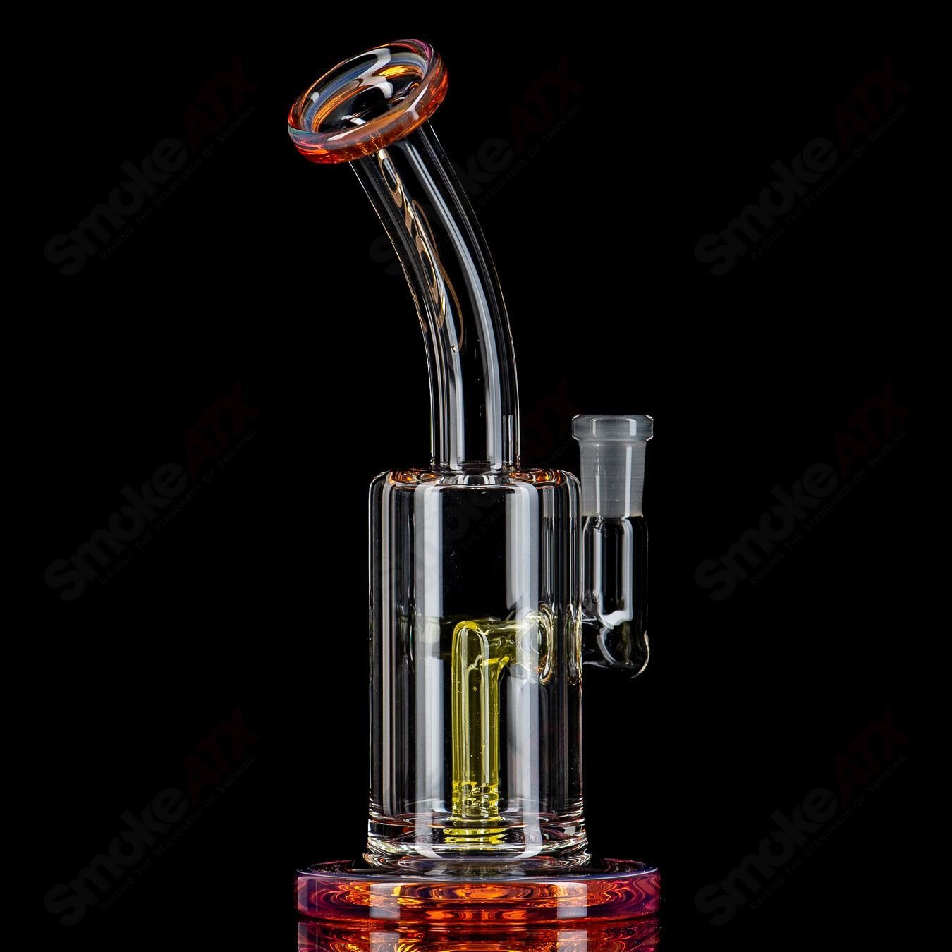 4 10mm Macro Single w/ Color Accents by Toro Glass - Smoke ATX