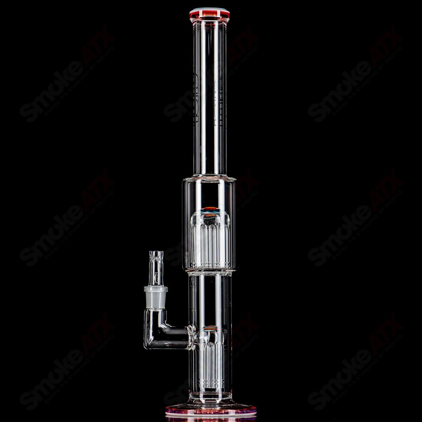 4 18mm 7/13 Arm Perc w/ Reversal Caps Toro Glass - Smoke ATX