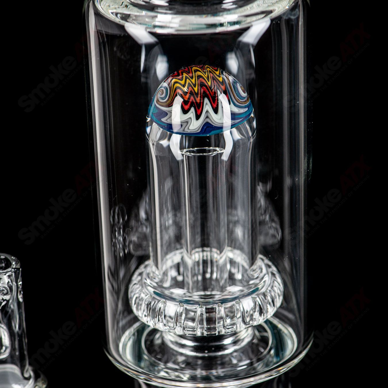 4 18mm Full Size Circ to Circ w/ Reversal Caps by Toro Glass - Smoke ATX