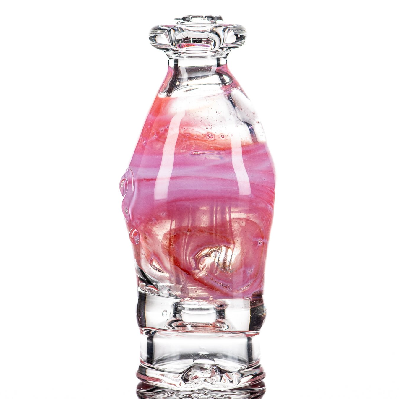 Nobody Glass Puffco Wet Top for #4 vaporizer, clear glass with colorful accents, designed for Puffco atomizers.