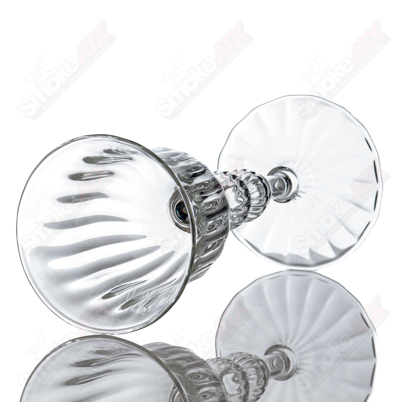 4 Wine Glass Venetian Rad Glass - Smoke ATX