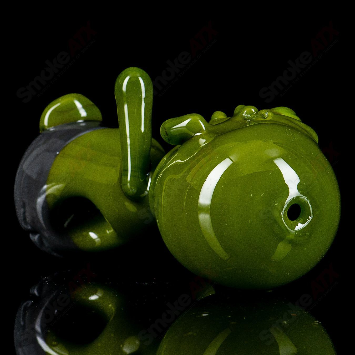 Ghost #4 Zombie Hand Pipe, a detailed heady glass hand pipe featuring a creepy zombie hand design.