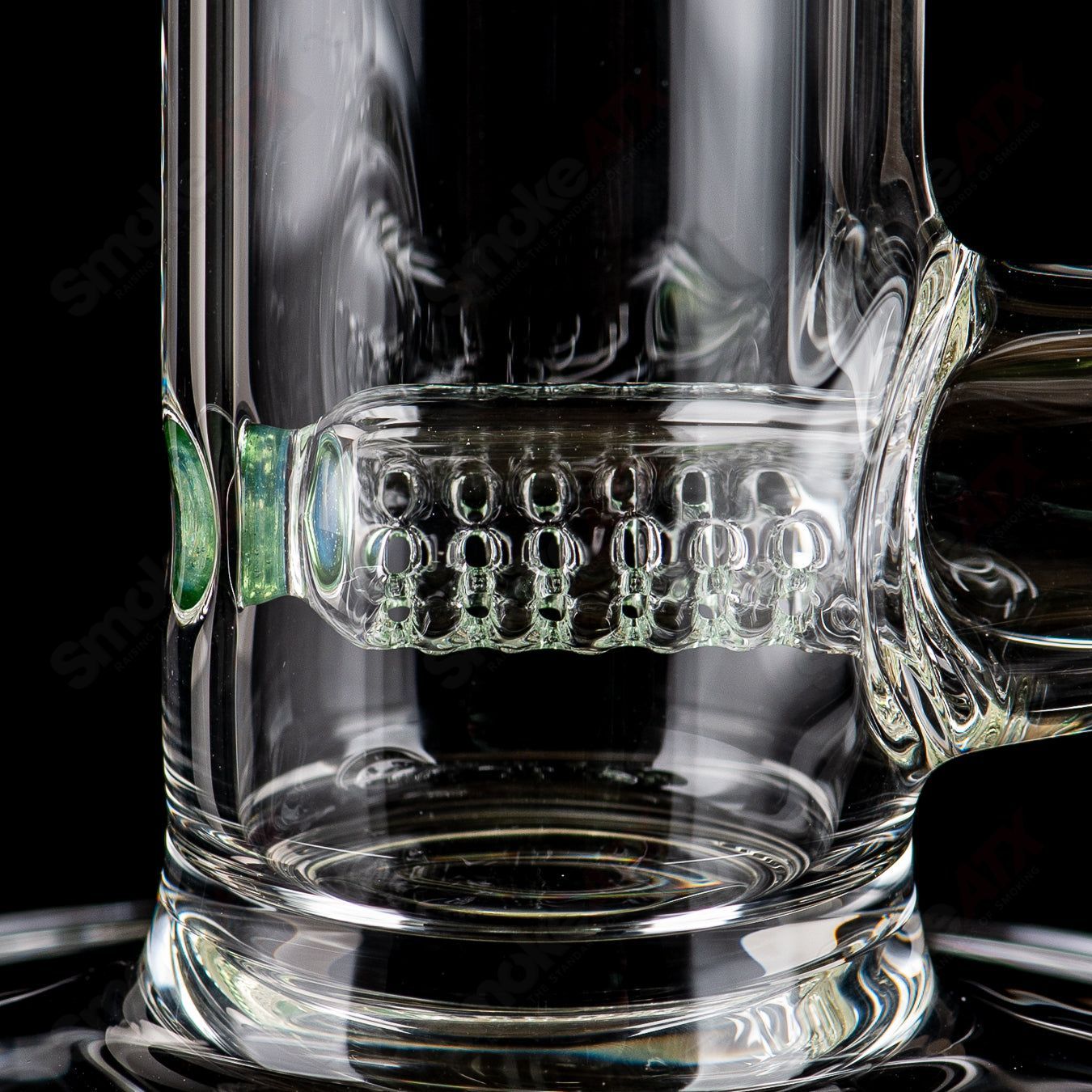 Sovereignty Glass 44x4 DG Stemline Minor Accent straight glass tube with colorful design and clear glass finish.