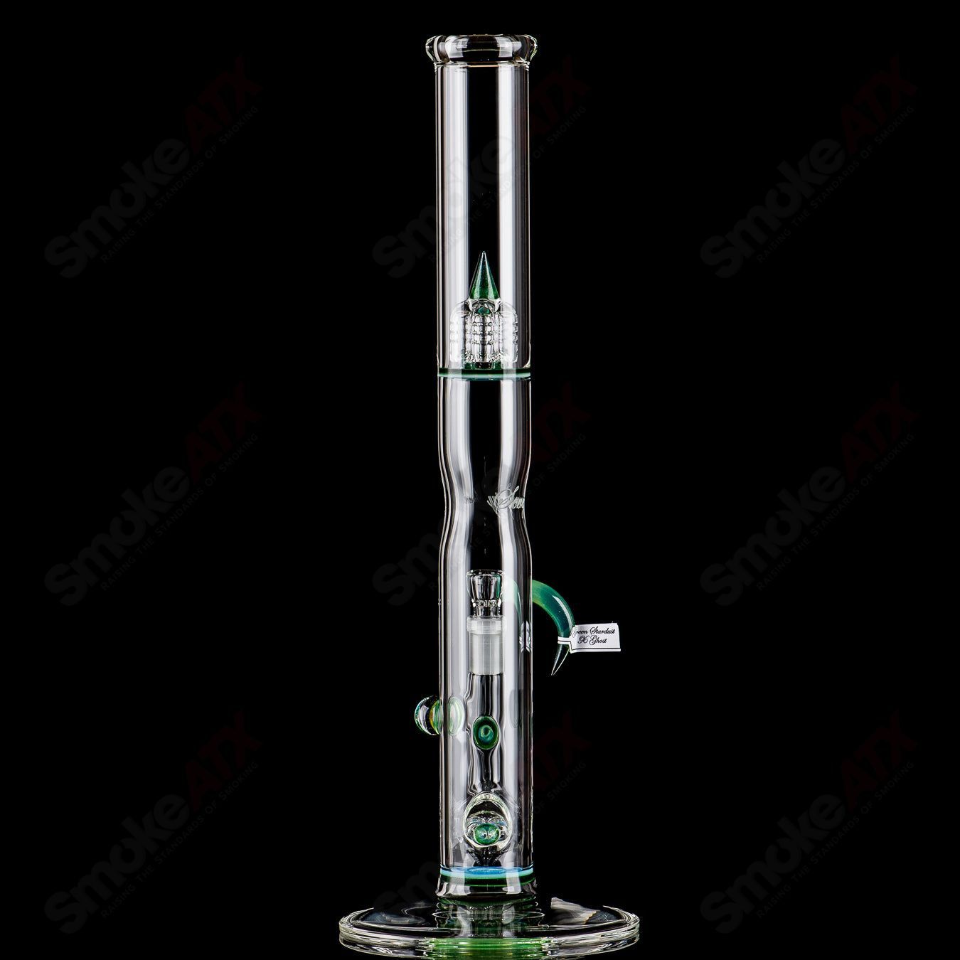 Sovereignty Glass 44x4 G-Line Partial Accent Straight Tube with Body Reduction Millie and Seal Accents for artistic glass art.