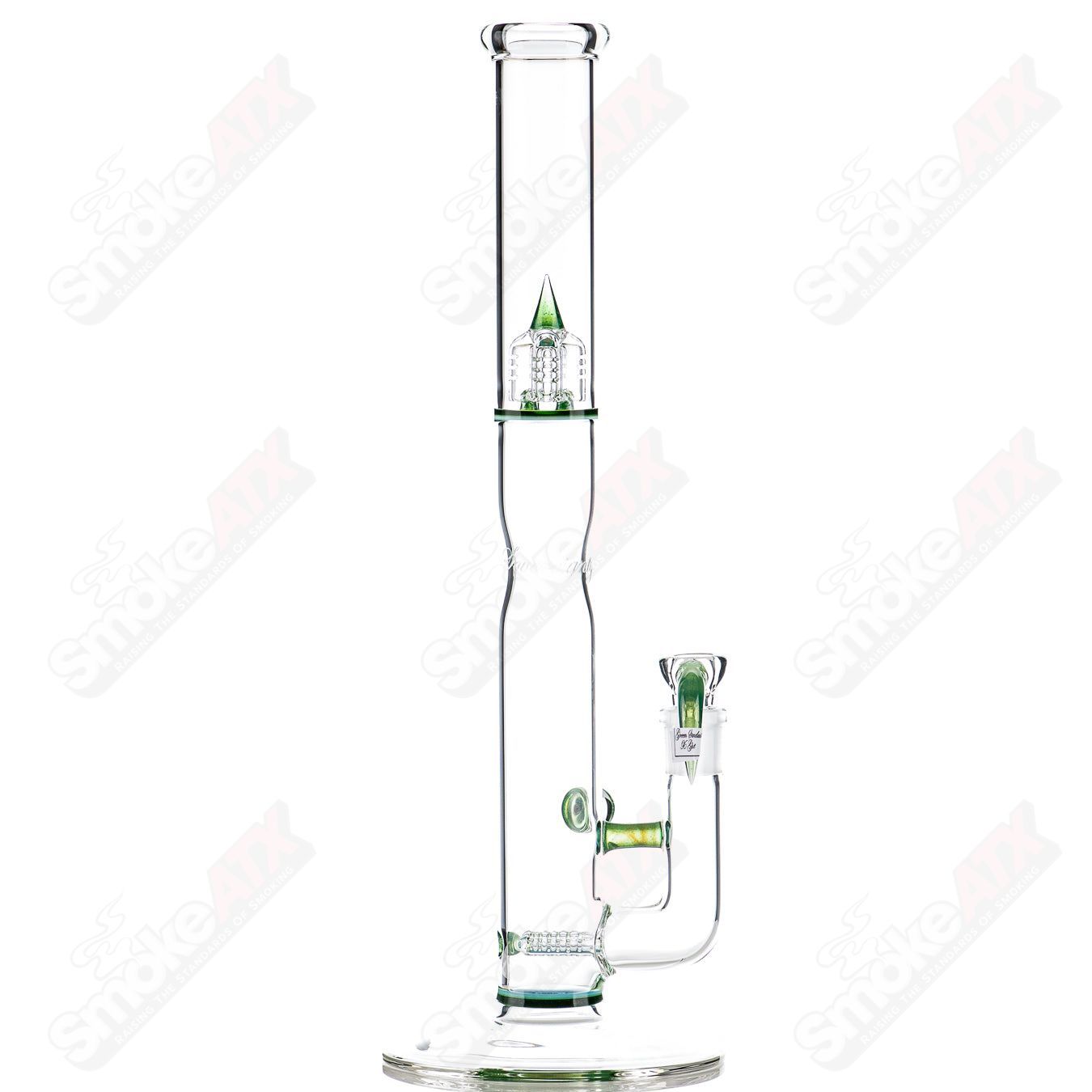 Sovereignty Glass 44x4 G-Line Partial Accent Straight Tube with Body Reduction Millie and Seal Accents showing detailed glasswork