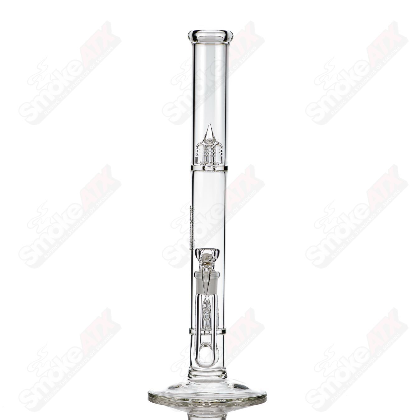 Sovereignty Glass 44x4 Inv4 straight glass tube with clear cylindrical design and smooth finish.