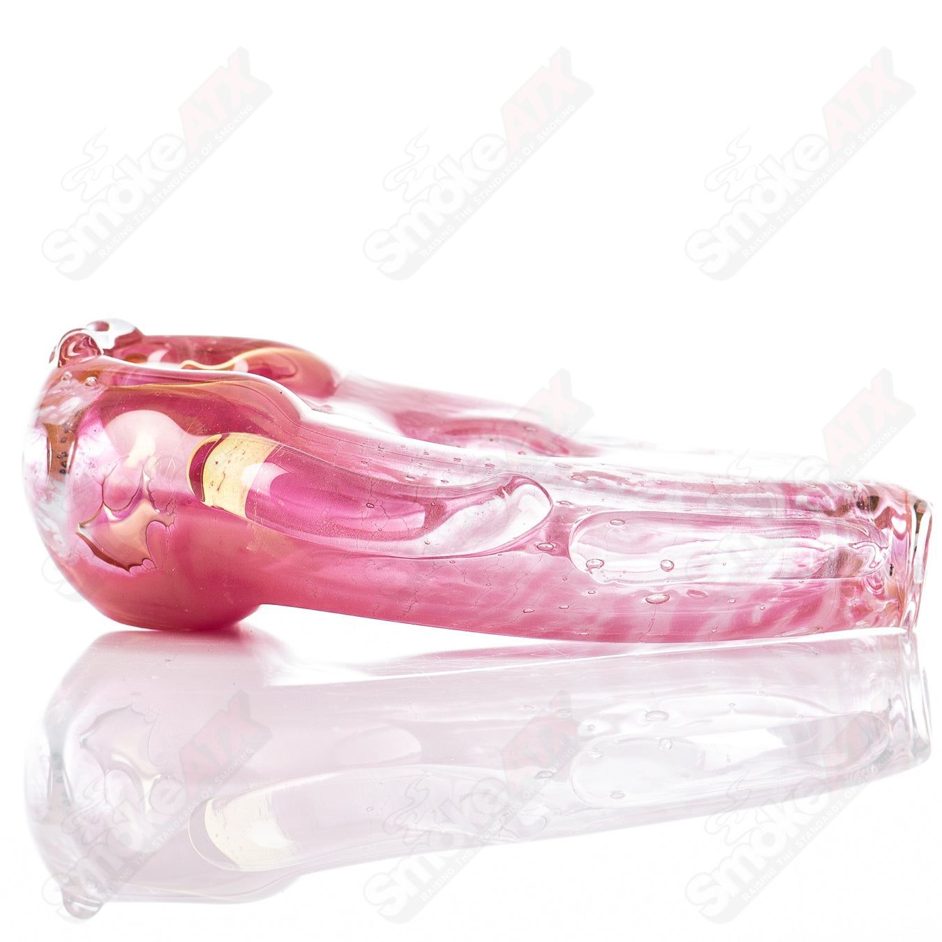 Glass Goddess Pipe by Nobody, clear glass smoking pipe with goddess design, durable and stylish for personal use.