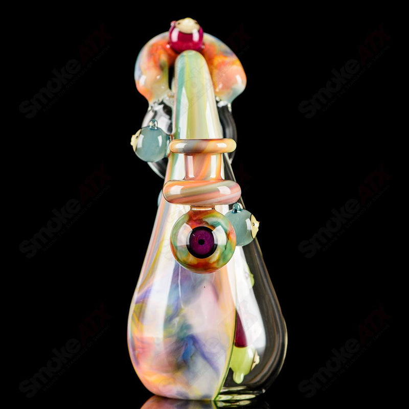 UV Reactive Multicolor Recycler Rig Earl Jr. x Aquarius Glass - Smoke ATX