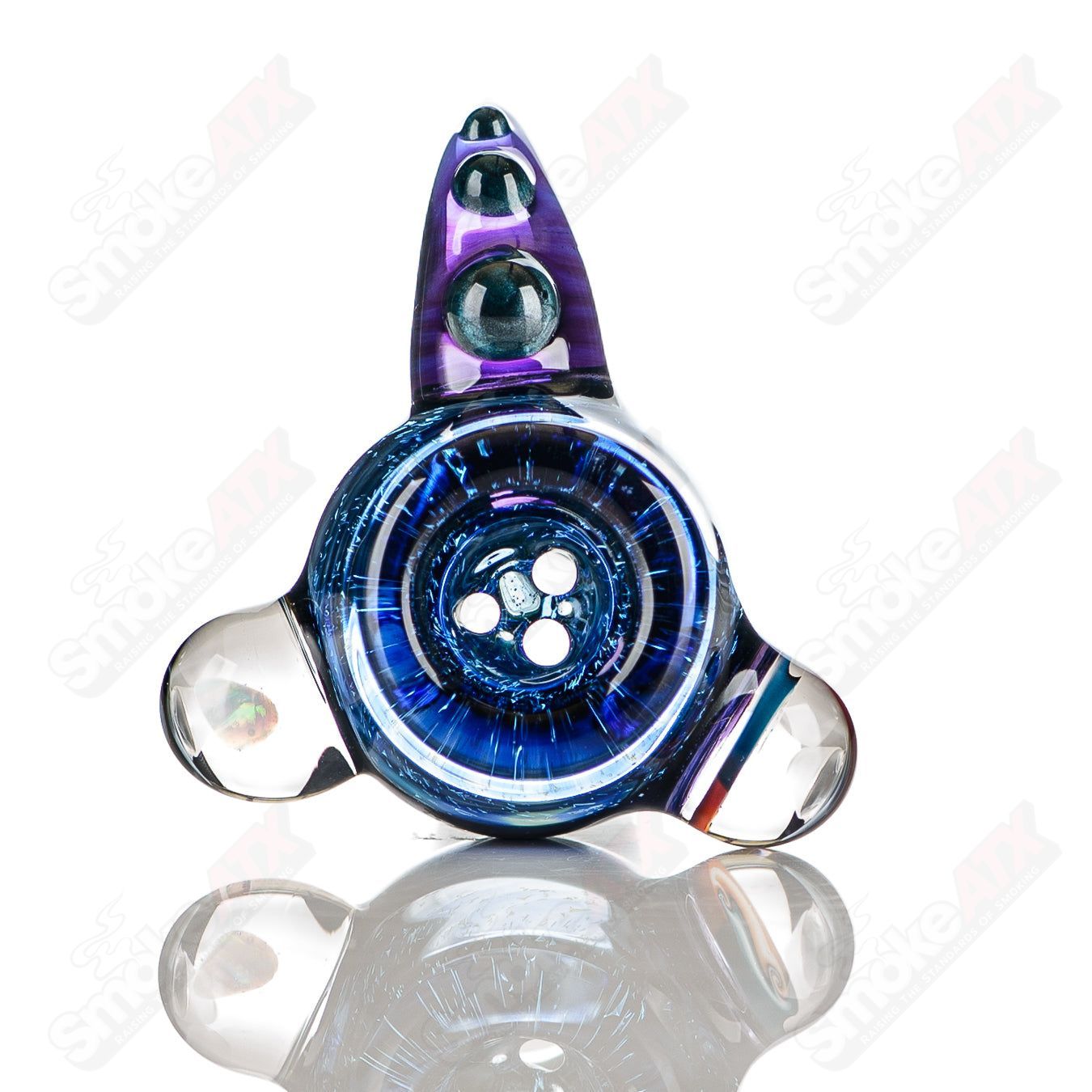 5 18mm Color Worked Slide Bowl Jeremy from Oregon - Smoke ATX