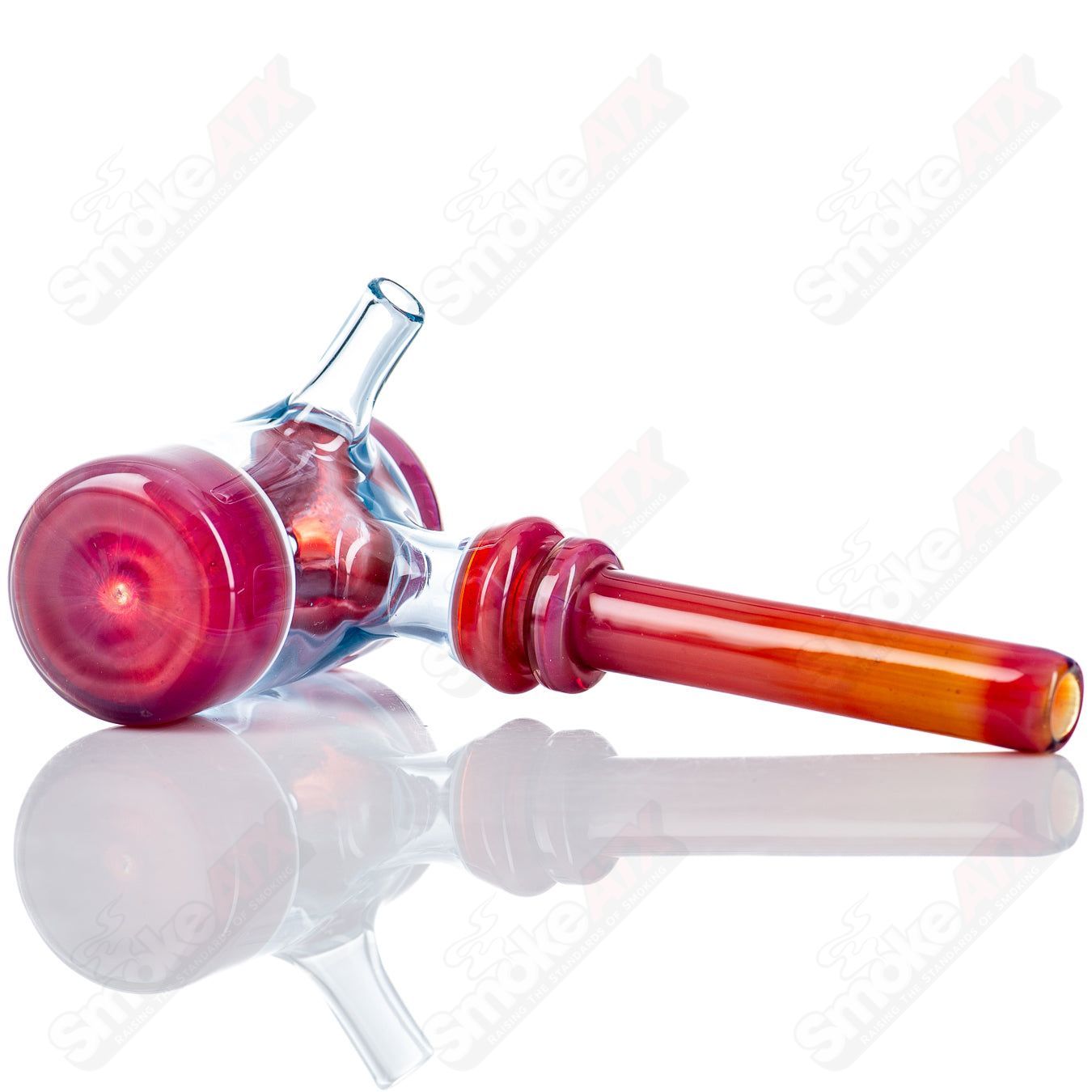 Colorful Kirkland Glassworks #5 Color Poker hand pipe with vibrant glass hues and intricate design details.