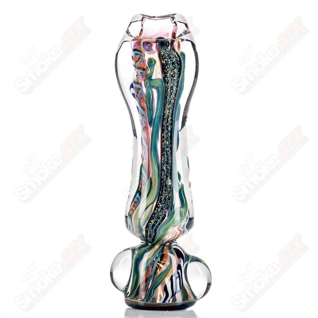 5 Lg ISO Bat Chillum by Molten - Smoke ATX