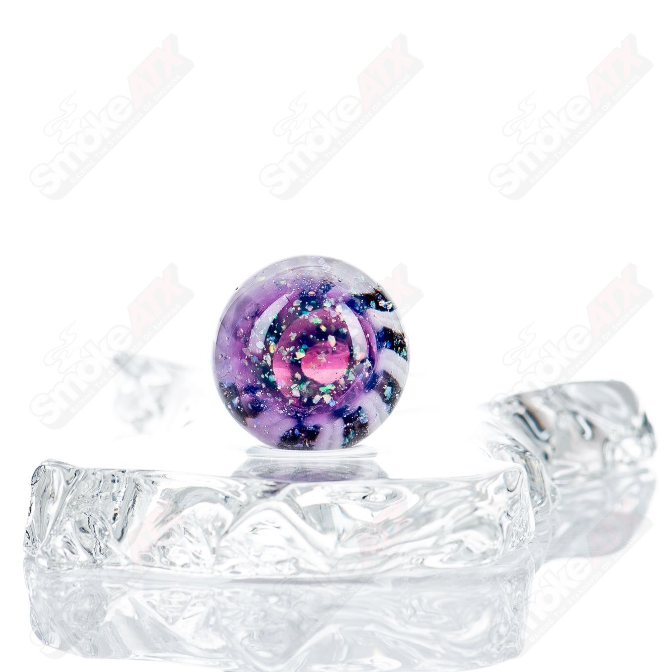 JMass Heady Glass Slurper Marble with vibrant colors and intricate patterns, showcasing artistic glasswork.