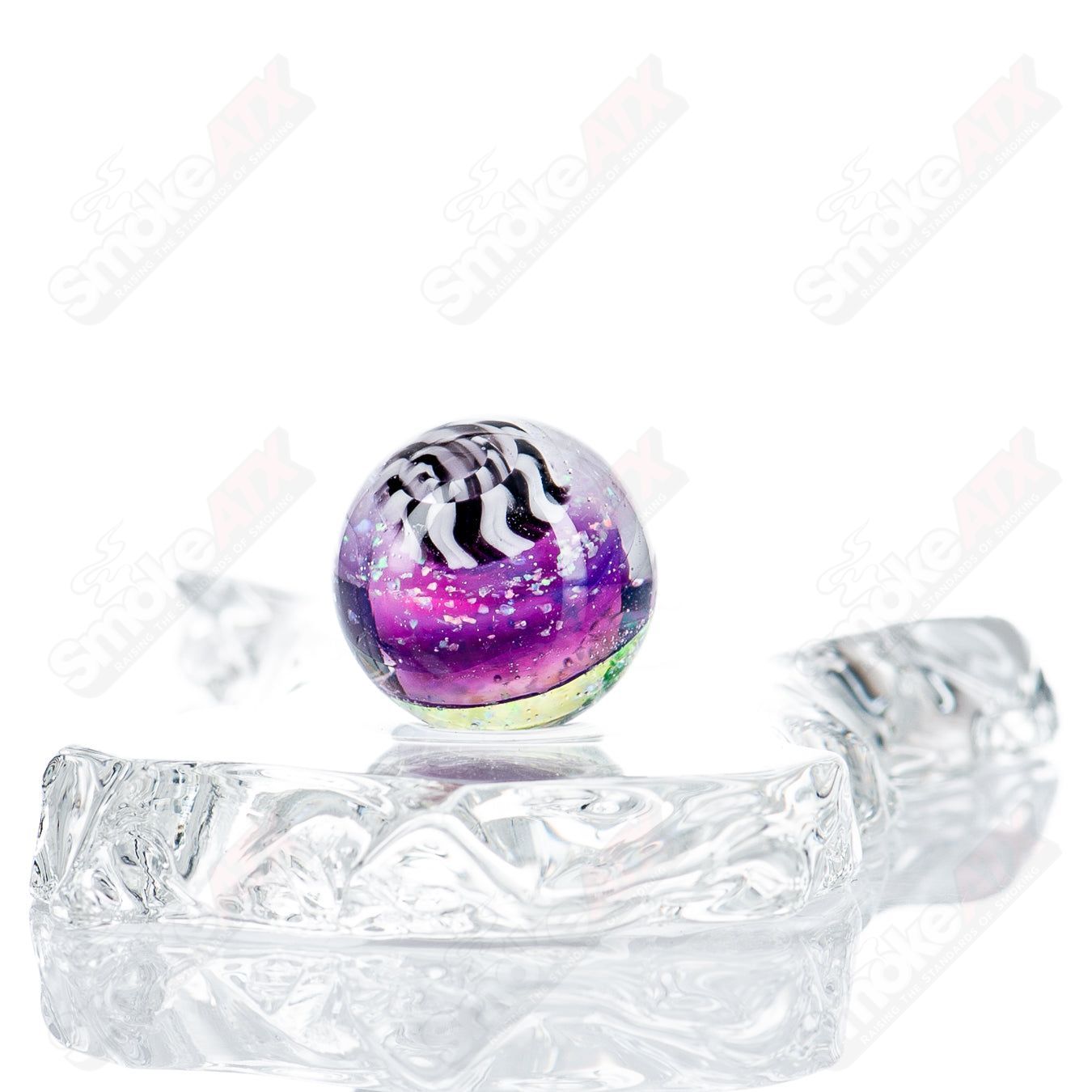 JMass Heady Glass Slurper Marble with vibrant colors and intricate design, showcasing a smooth glass finish and artistic craftsmanship.