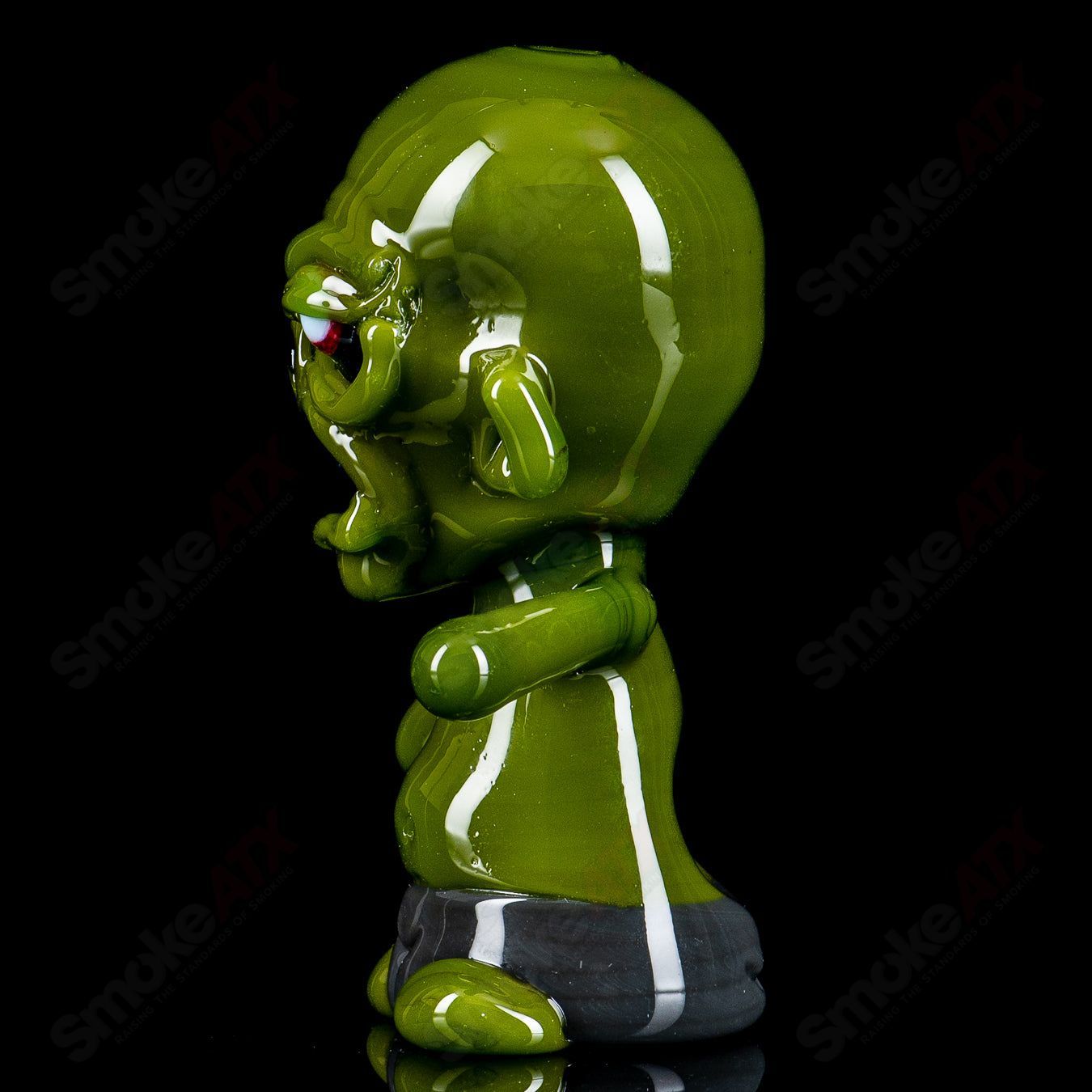 Ghost #5 Zombie Hand Pipe, a detailed heady glass hand pipe featuring a realistic zombie hand design.