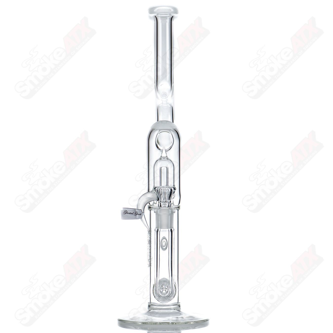 Heady Glass Sovereignty 50mm Grid Dome Mini3 with full accent and natural neck design, showcasing intricate glasswork and vibrant details.