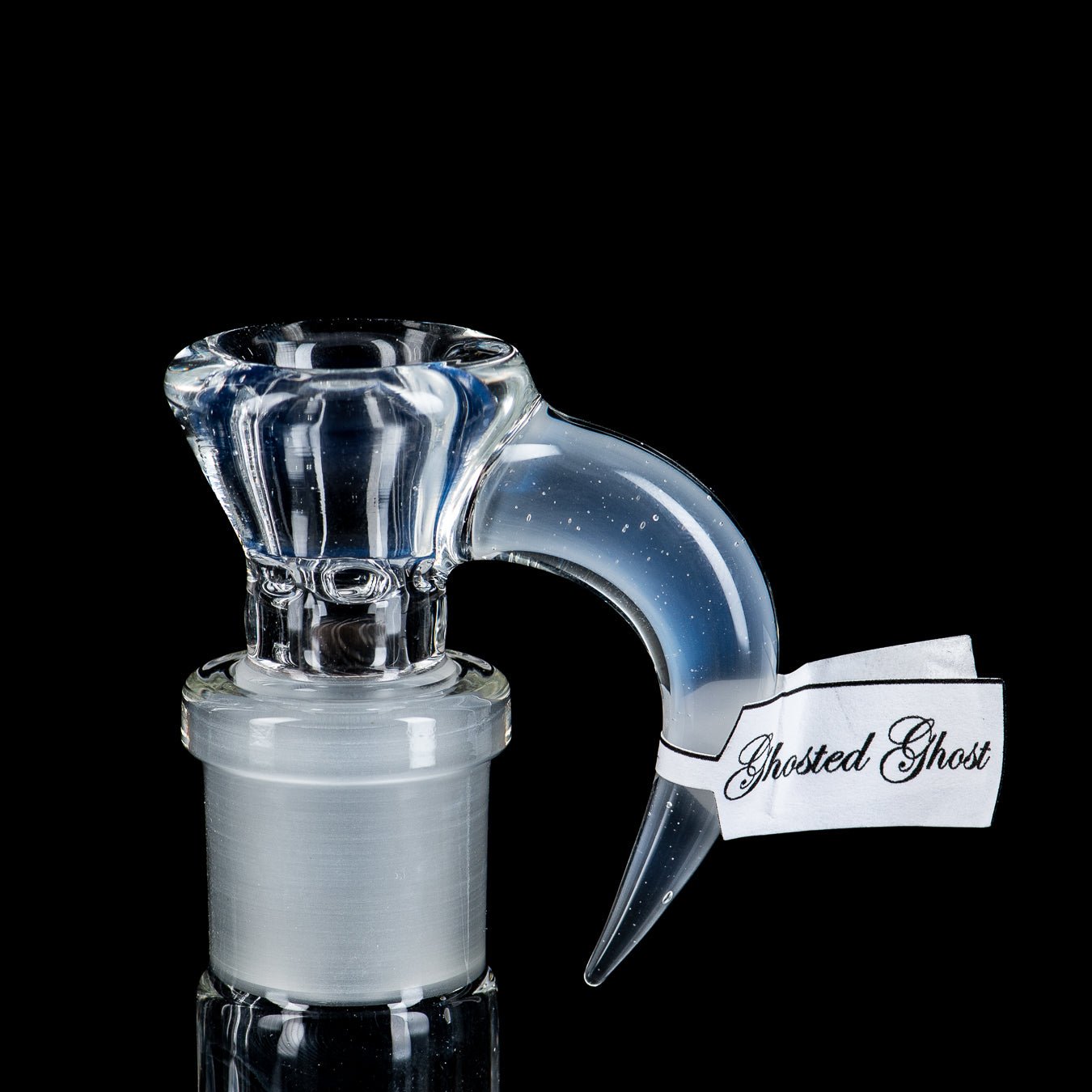 Sovereignty Glass 50mm Grid Dome Mini3 with full accent and natural neck, showcasing intricate heady glass design.