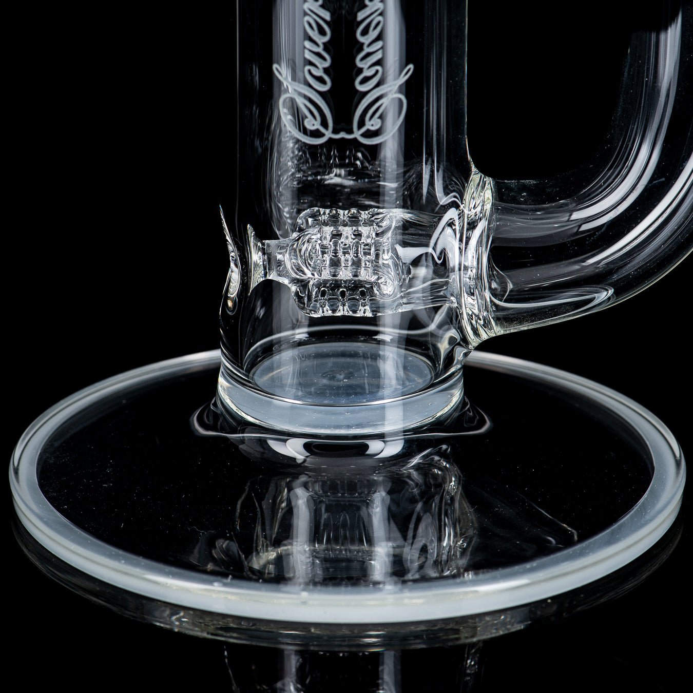 Sovereignty Glass 50mm Grid Dome Mini3 with full accent and natural neck design, heady glass smoking accessory.