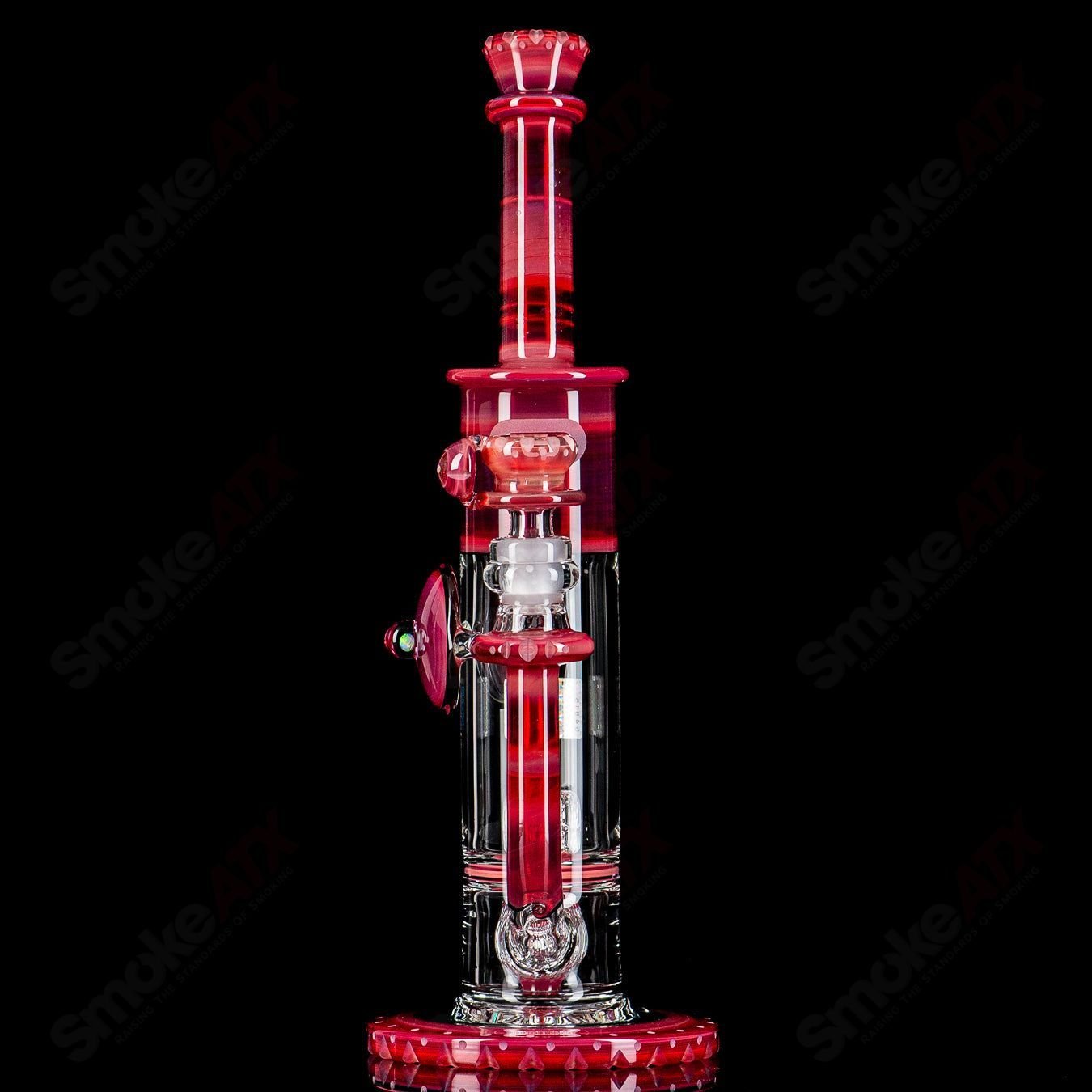Mobius 50T V6 Hybrid Waterpipe glass piece with intricate design, 2025 model, perfect for smooth water filtration.