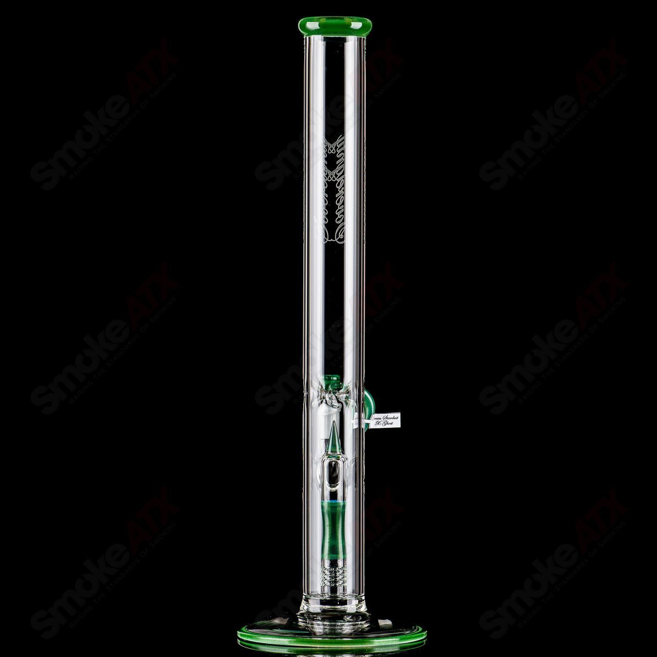 Sovereignty Glass 50x5 fixed 360 full accent straight glass tube with accented perc reduction for smooth hits