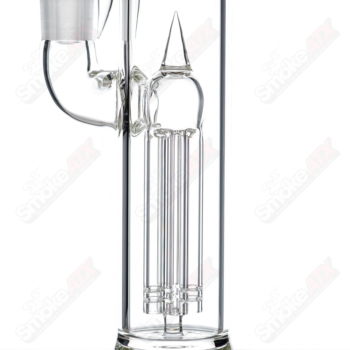 Sovereignty Glass 50x5 fixed 4-arm straight glass tube, clear and sturdy for water or beverage use.