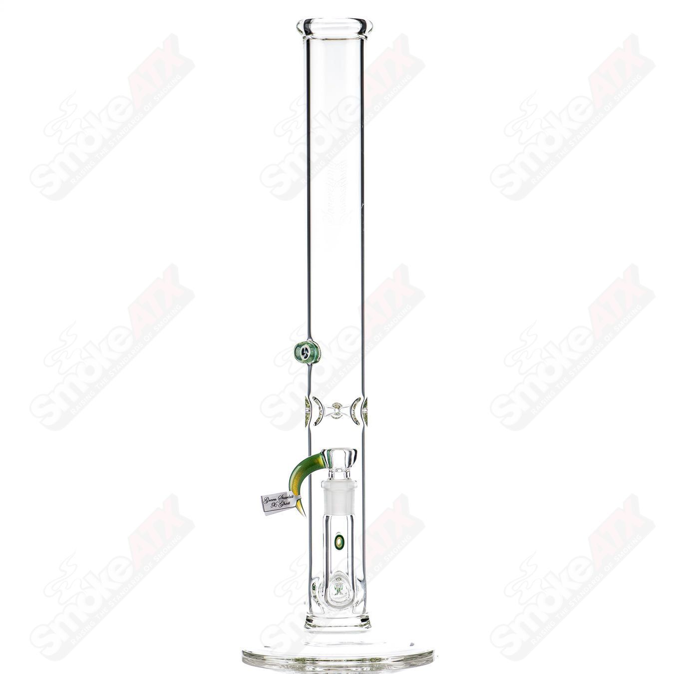 Sovereignty Glass 50x5 G-Line Minor Accent straight glass tube with Millie Sovereignty design, clear and detailed artistic glasswork.