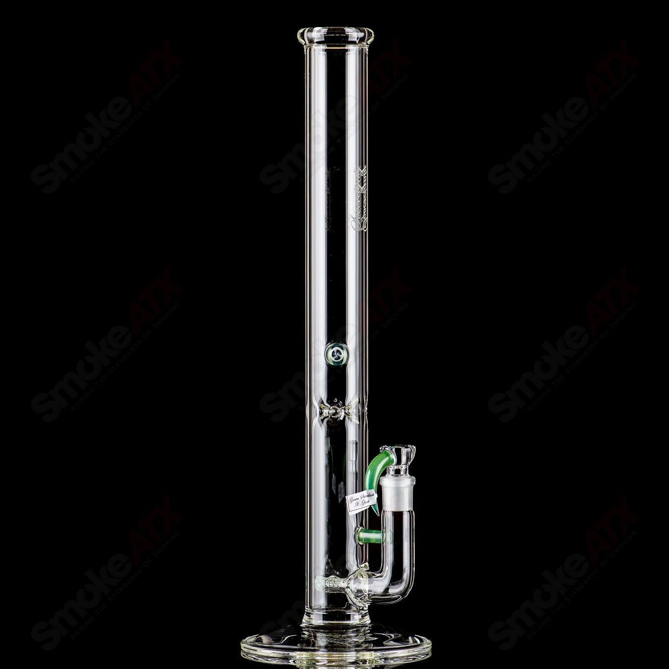 Sovereignty Glass 50x5 G-Line Minor Accent straight glass tube with Millie Sovereignty design, clear and colorful decorative accents.