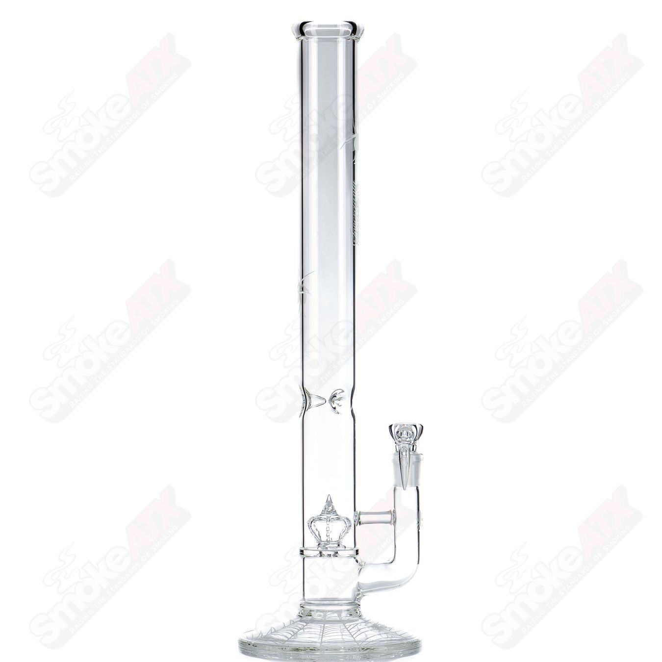 Clear glass straight tube with 50x5 Imperial size and Halloween pattern by Sovereignty Glass.