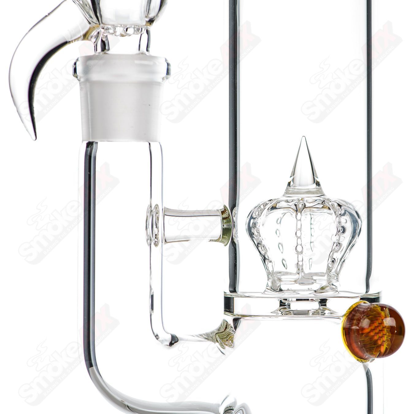 Clear 50x5 Imperial straight glass tube with Milli Sovereignty branding, showcasing a sleek cylindrical design.