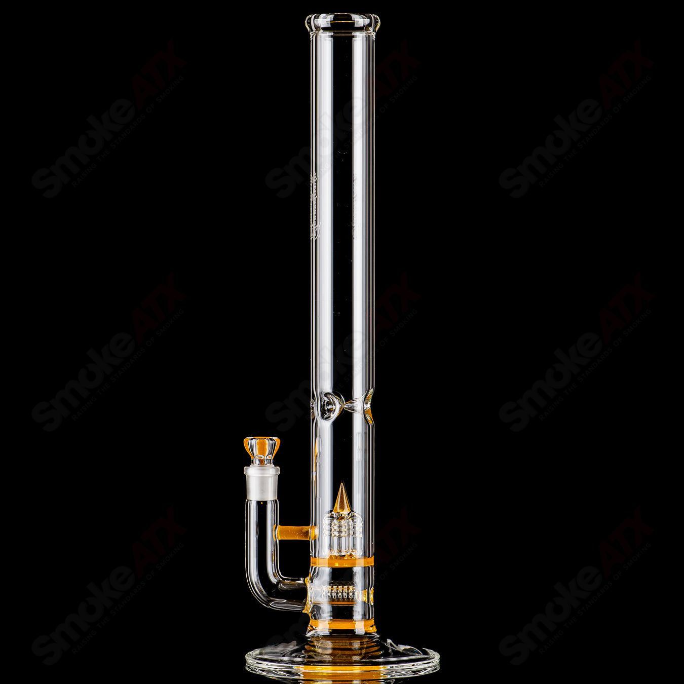 Sovereignty Glass 50x5 Stemline Inv4 Partial Accent with Seal Accent straight glass tube showing clear design and intricate details.