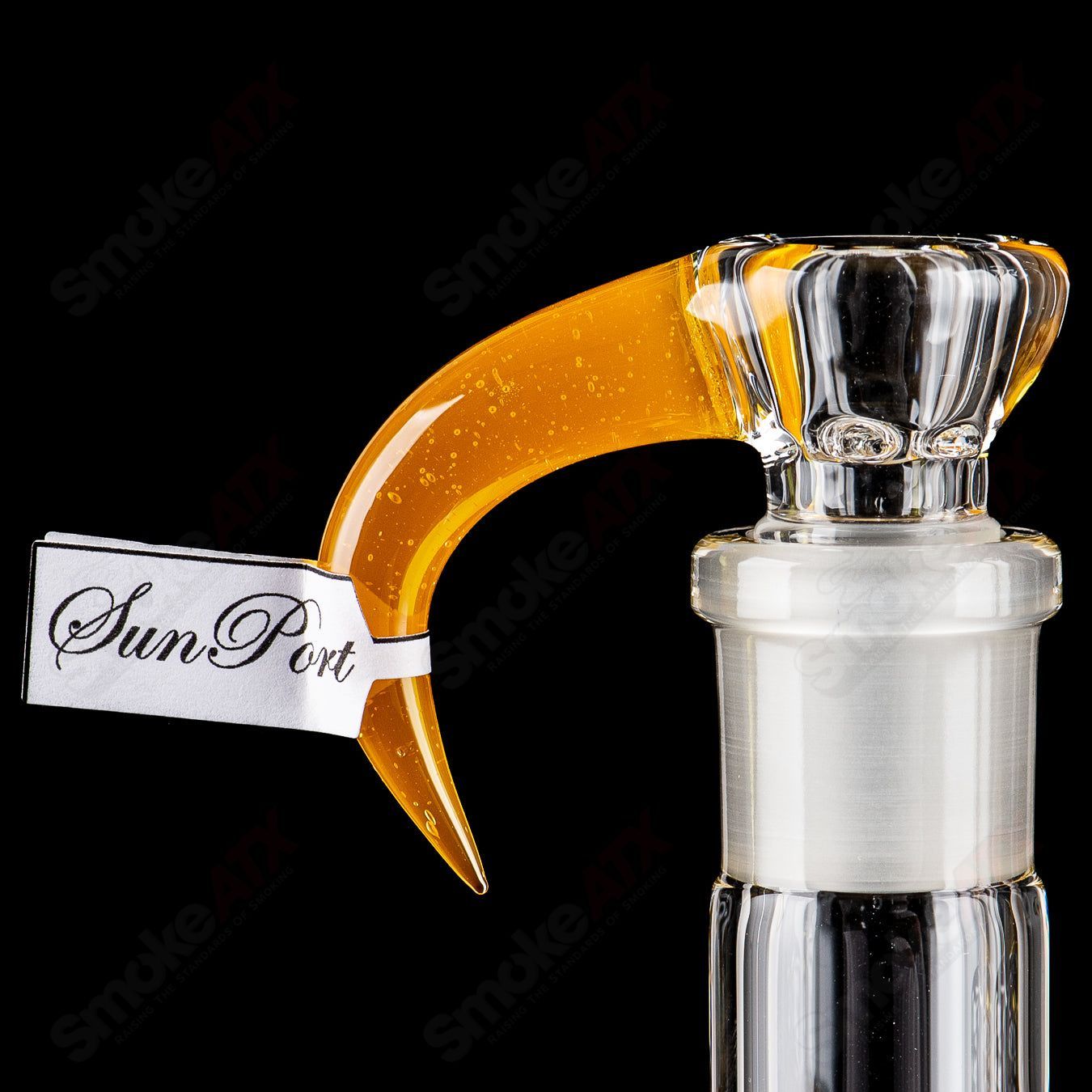 Sovereignty Glass 50x5 Stemline Inv4 partial accent straight glass tube with seal accent design, clear and sleek appearance