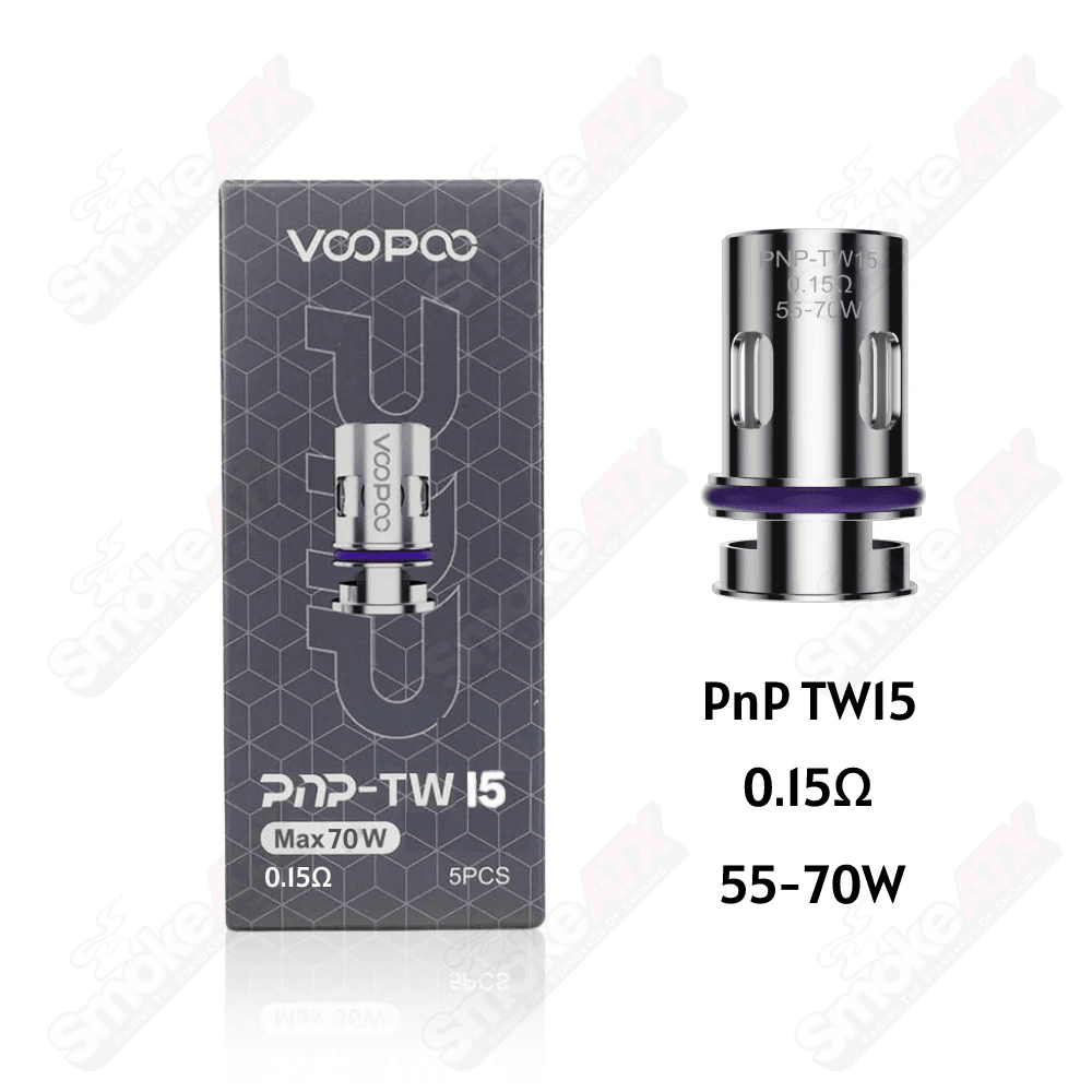 5PCS 0.15ohm PnP - TW15 Replacement Coils VooPoo - Smoke ATX