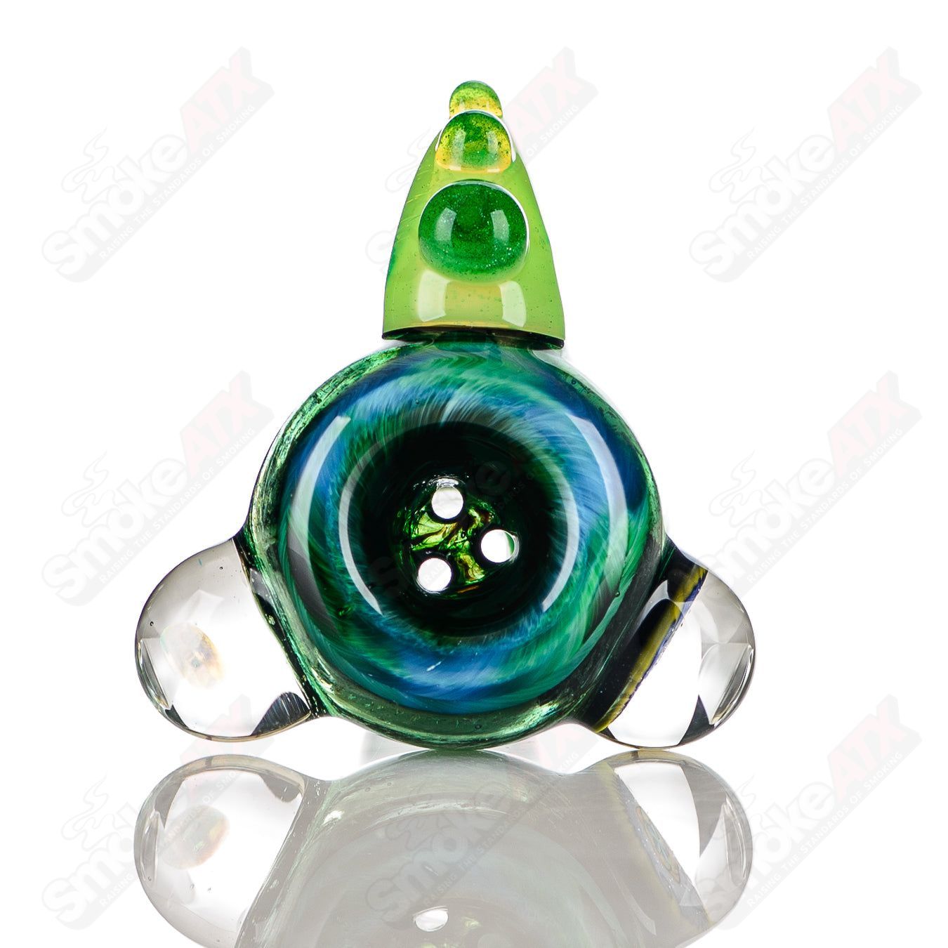 6 18mm Color Worked Slide Bowl Jeremy from Oregon - Smoke ATX