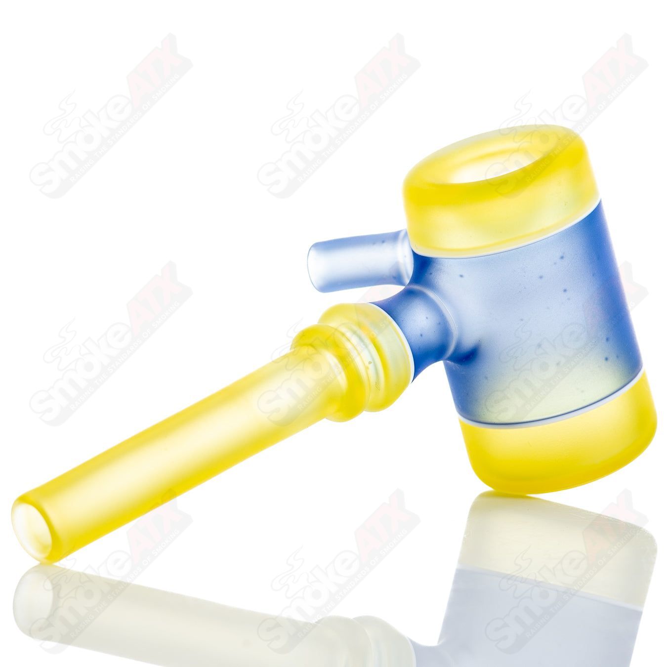 Colorful Kirkland Glassworks #6 Color Poker hand pipe with vibrant glass colors and intricate design details.