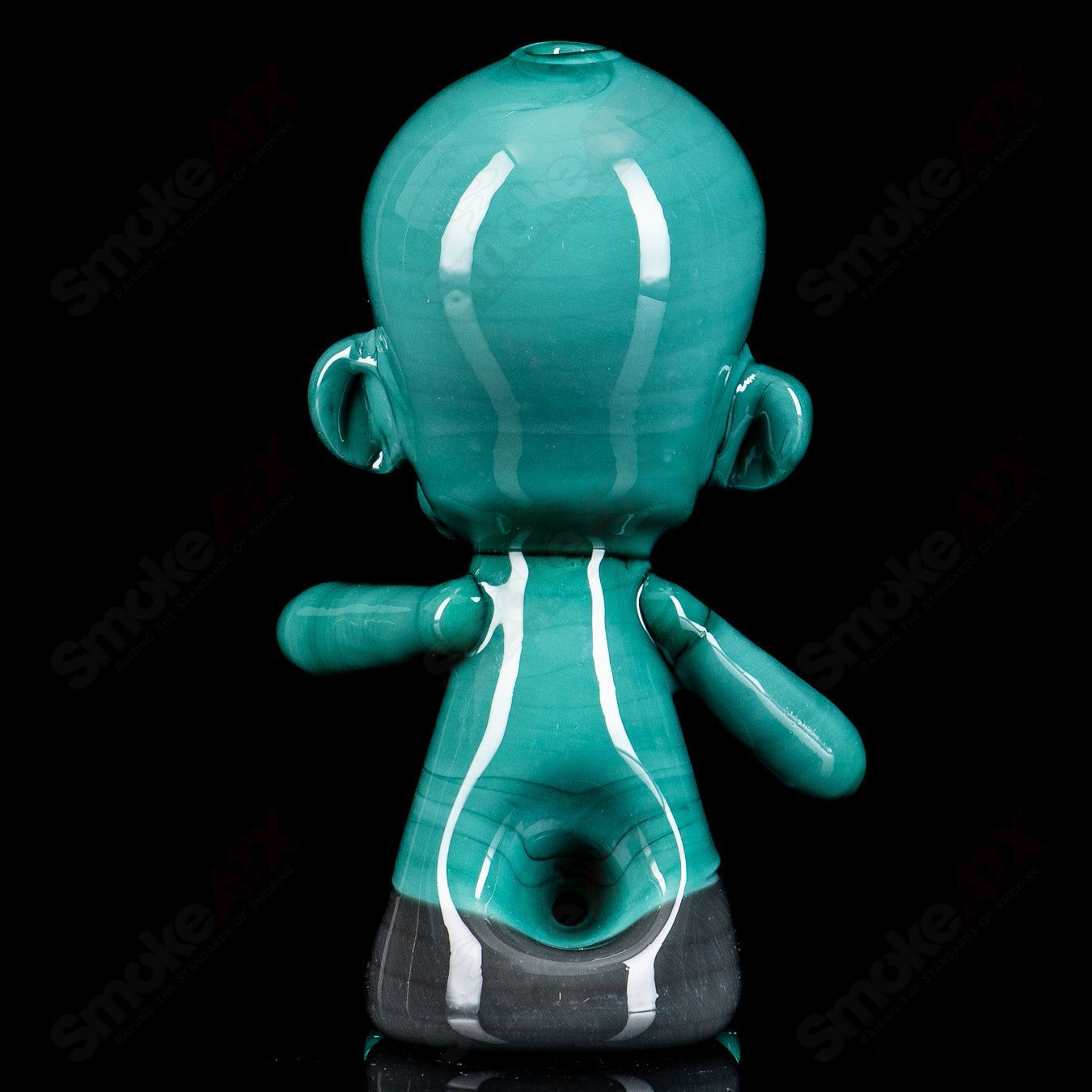 Ghost #6 Zombie Hand Pipe, a detailed heady glass hand pipe resembling a zombie hand, designed for smoking.