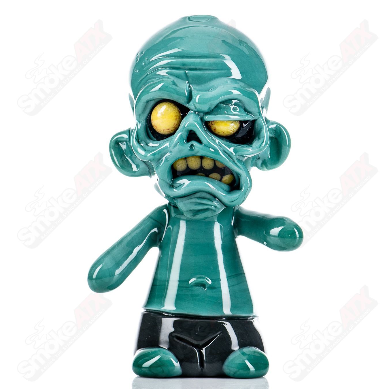 Ghost #6 Zombie Hand Pipe, heady glass hand pipe featuring a detailed zombie hand design for smoking accessories.