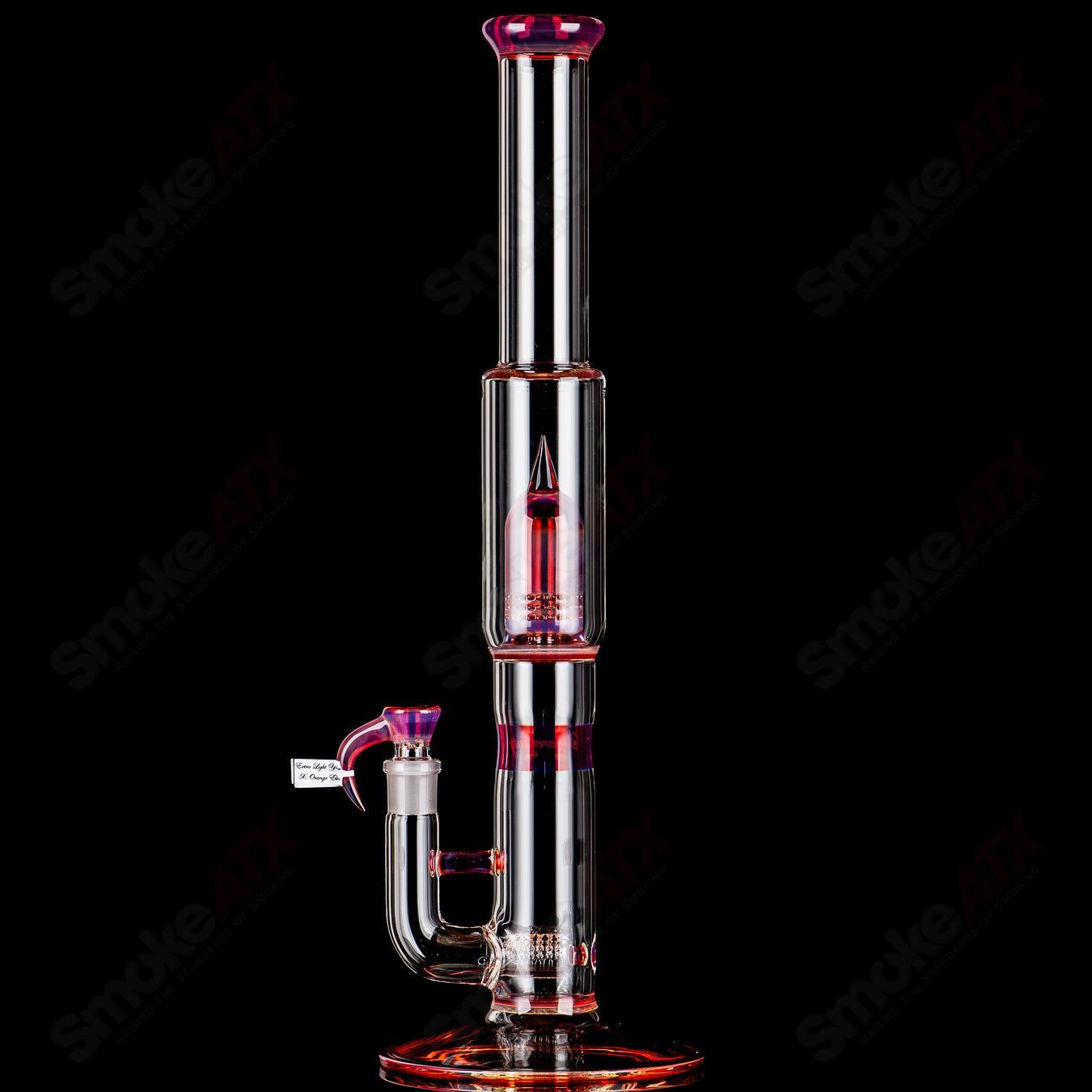 Sovereignty Glass Stemline straight tube with 60mm grid dome, full accent colors, reduction band, and seal.