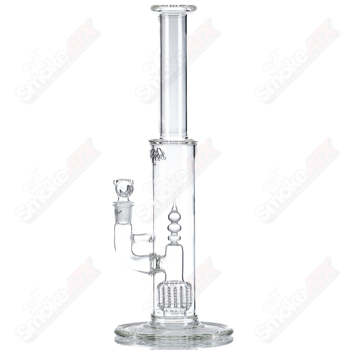 60mm Straight w/ Custom Apocoline Perc Dirty Rico - Smoke ATX