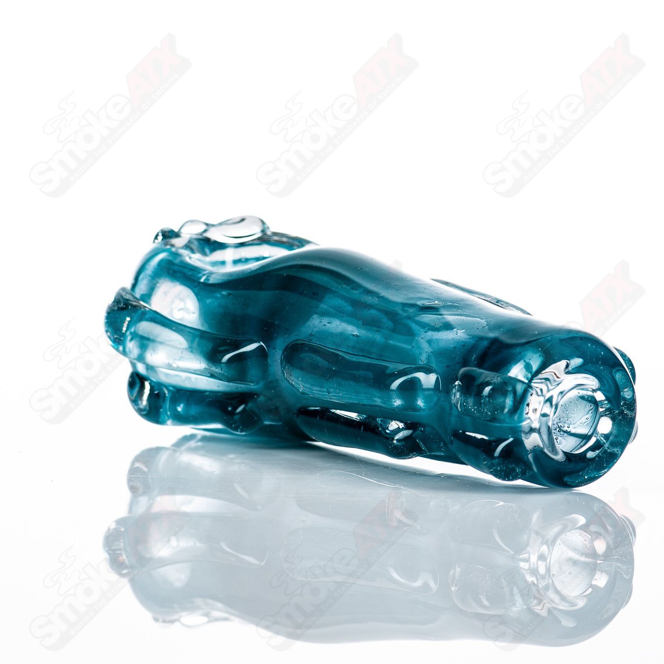 Glass pipe called the #66 Spoon Glass by Nobody, featuring a clear, rounded bowl and smooth glass construction.