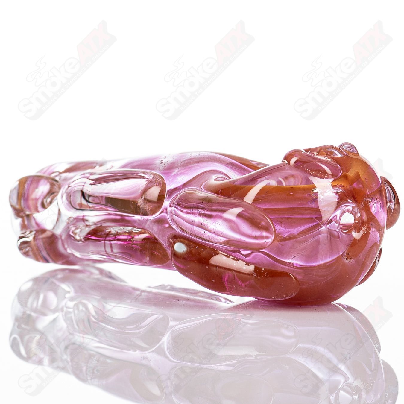 Glass pipe Spoon Glass by Nobody with clear glass bowl and curved design, ideal for smoking.