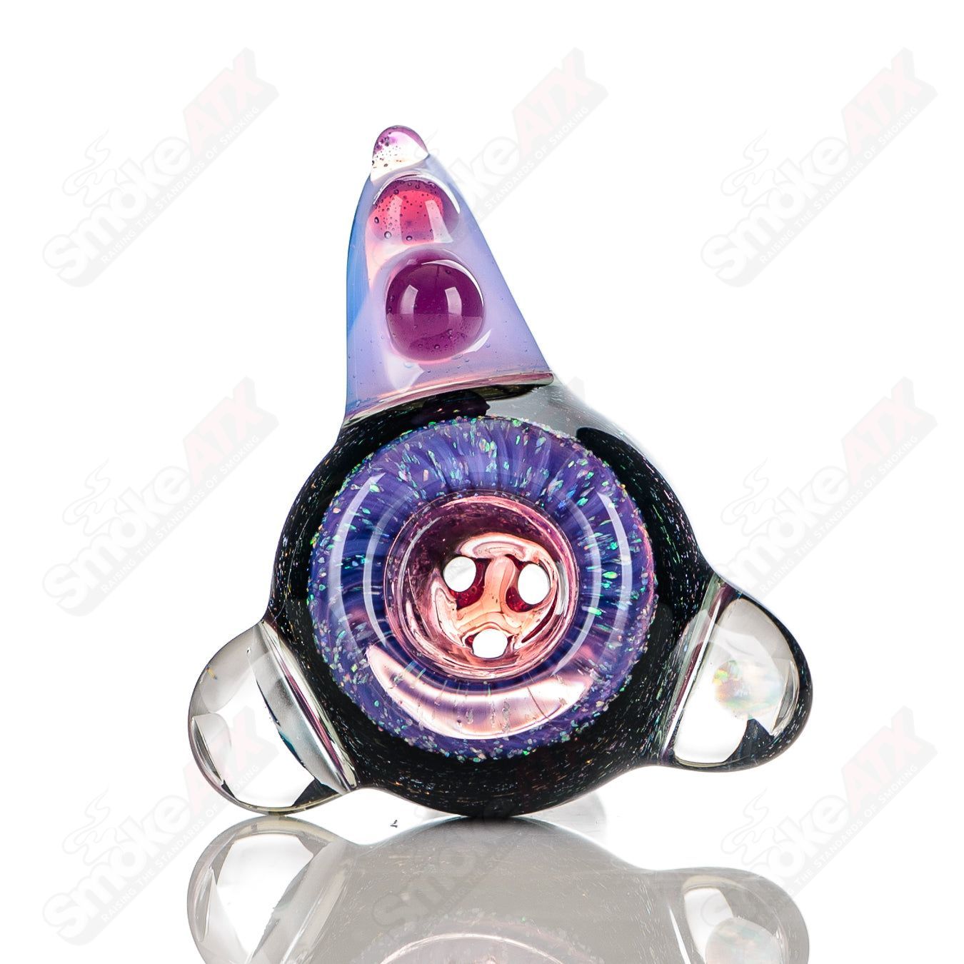 7 18mm Color Worked Slide Bowl Jeremy from Oregon - Smoke ATX