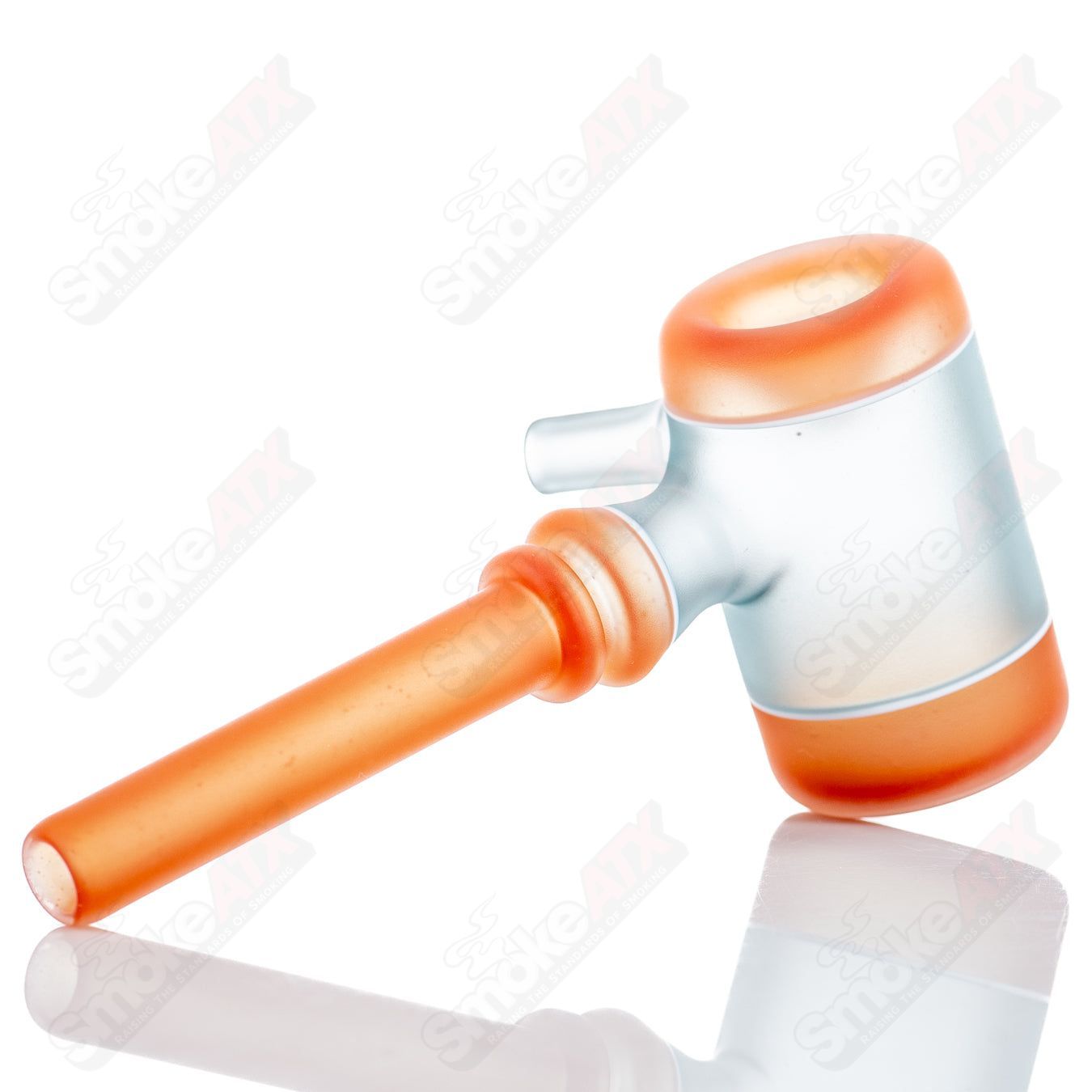 Colorful Kirkland Glassworks #7 Color Poker heady glass hand pipe with vibrant, multi-colored design and clear glass accents.
