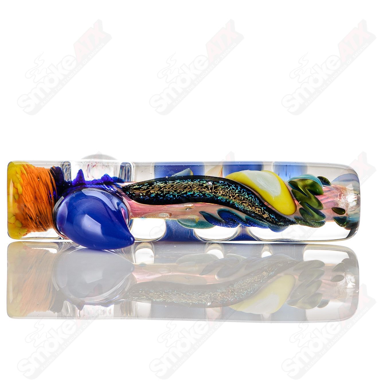 7 Color Worked IO Chillum Jeremy from Oregon - Smoke ATX