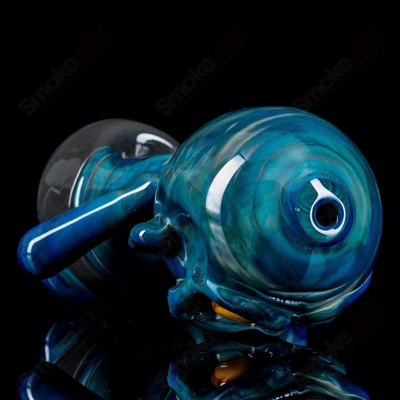 Ghost #7 Zombie Hand Pipe, a heady glass hand pipe featuring a detailed zombie hand design for smoking.