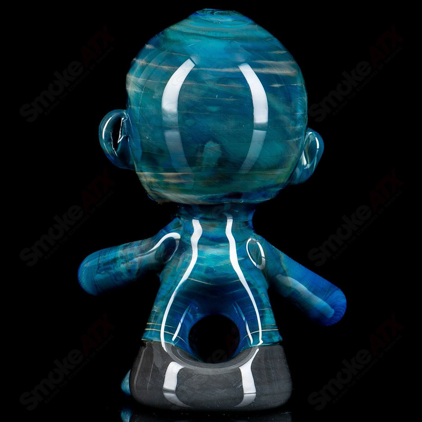 Ghost #7 Zombie Hand Pipe, a detailed heady glass hand pipe featuring a zombie hand design, ideal for smoking sessions.