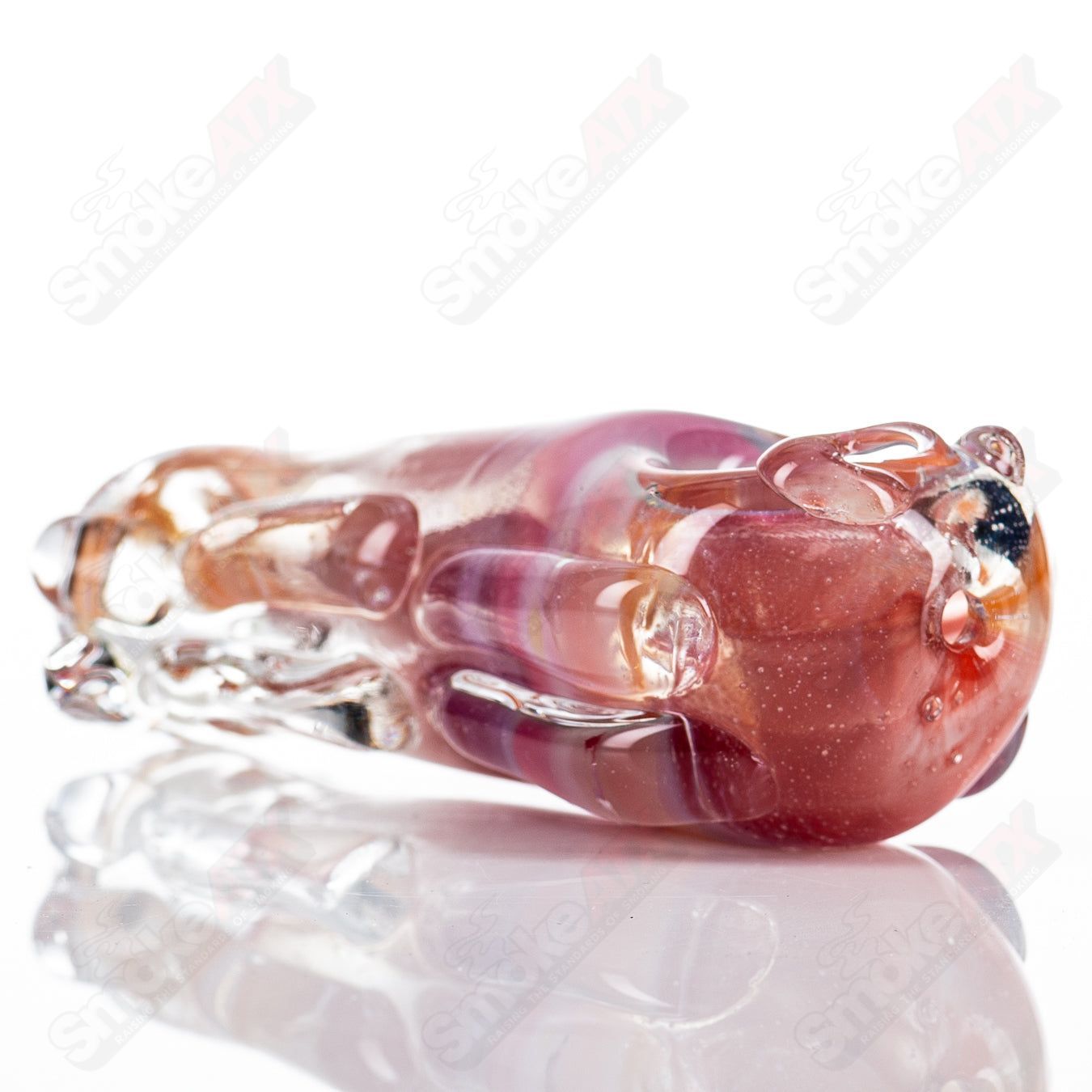 Glass pipe called #78 Spoon by Nobody, clear glass with a rounded bowl and straight stem, designed for smoking.