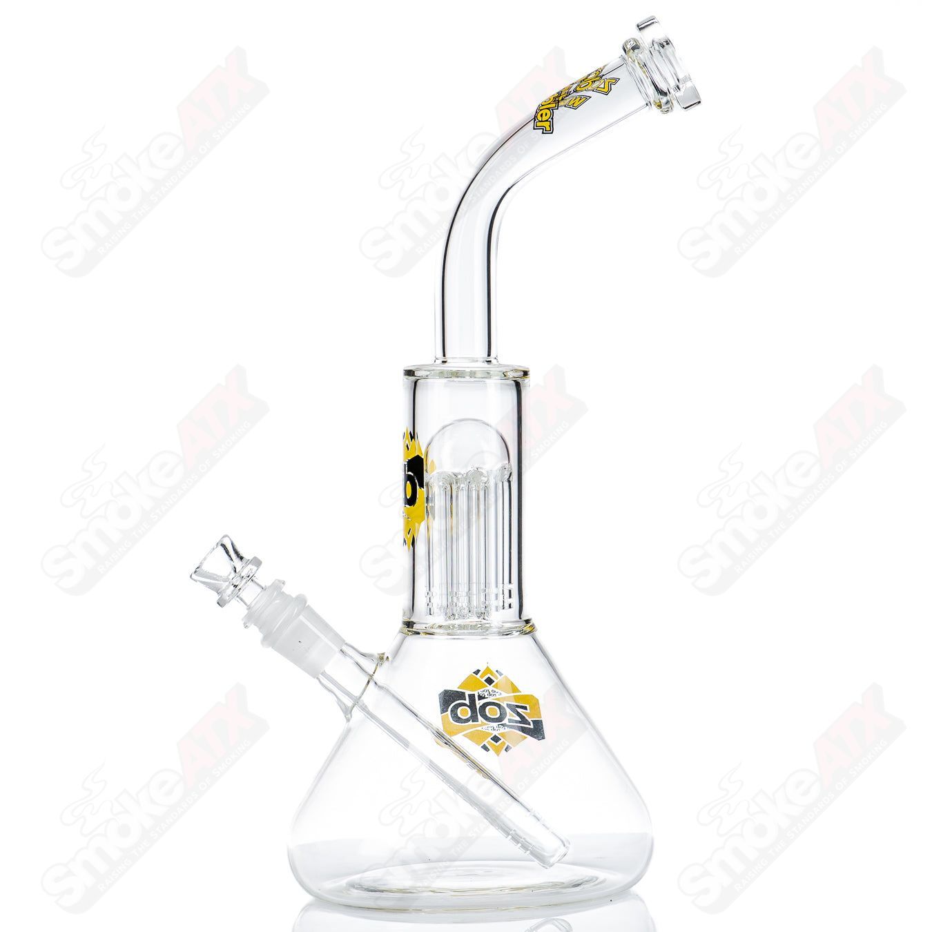 8 Arm Beaker Wubbler (Yellow/Black) ZOB - Smoke ATX