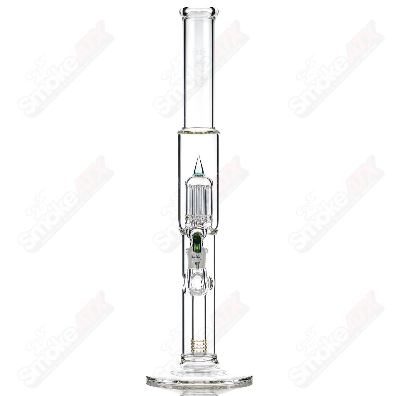 Sovereignty Glass 8-arm fixed 180 Shooting Star minor accent straight glass tube for smoking or decorative use.