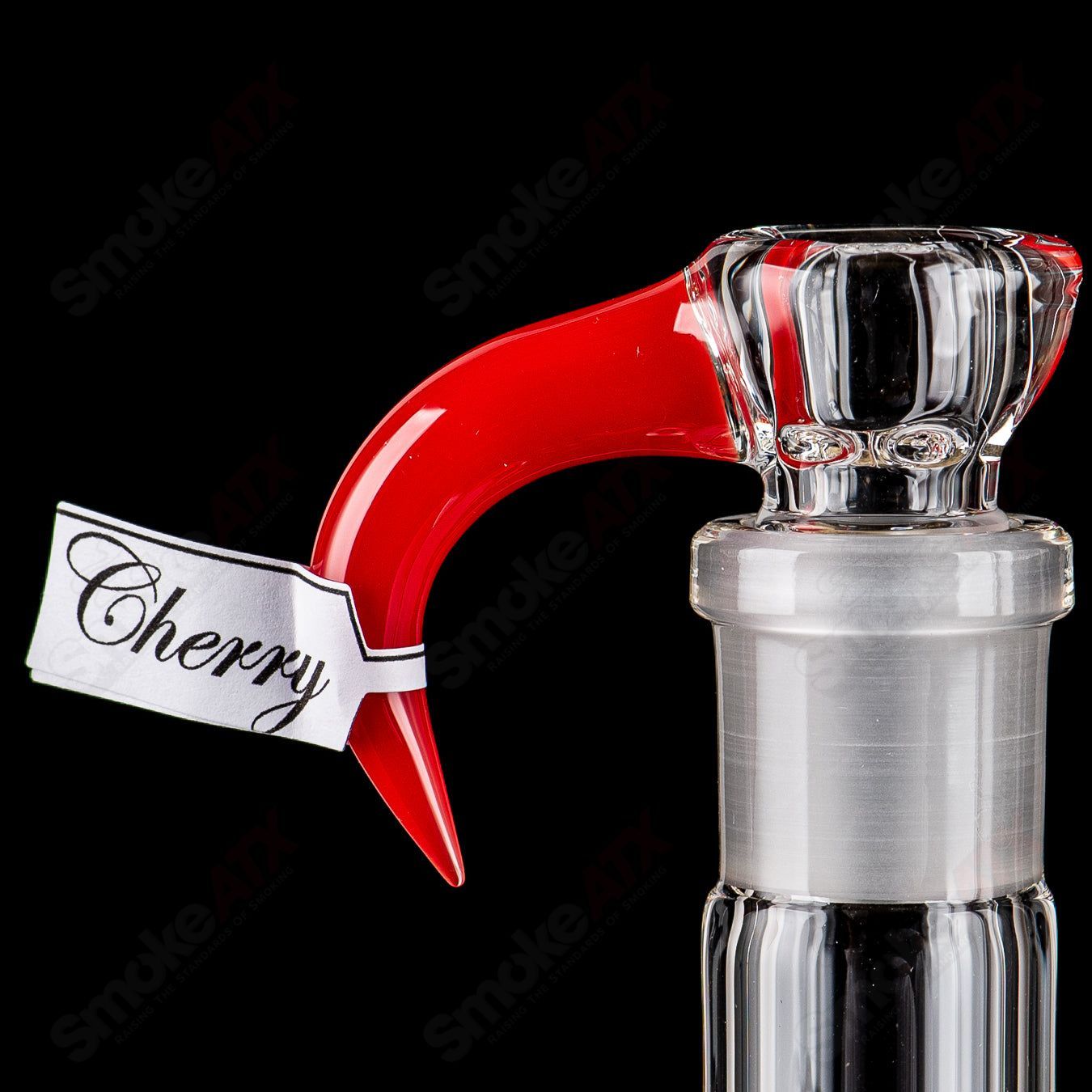 Sovereignty Glass 8-Arm Mini 3-Part Partial Accent straight tube bong with detailed glass design and multiple arm features.