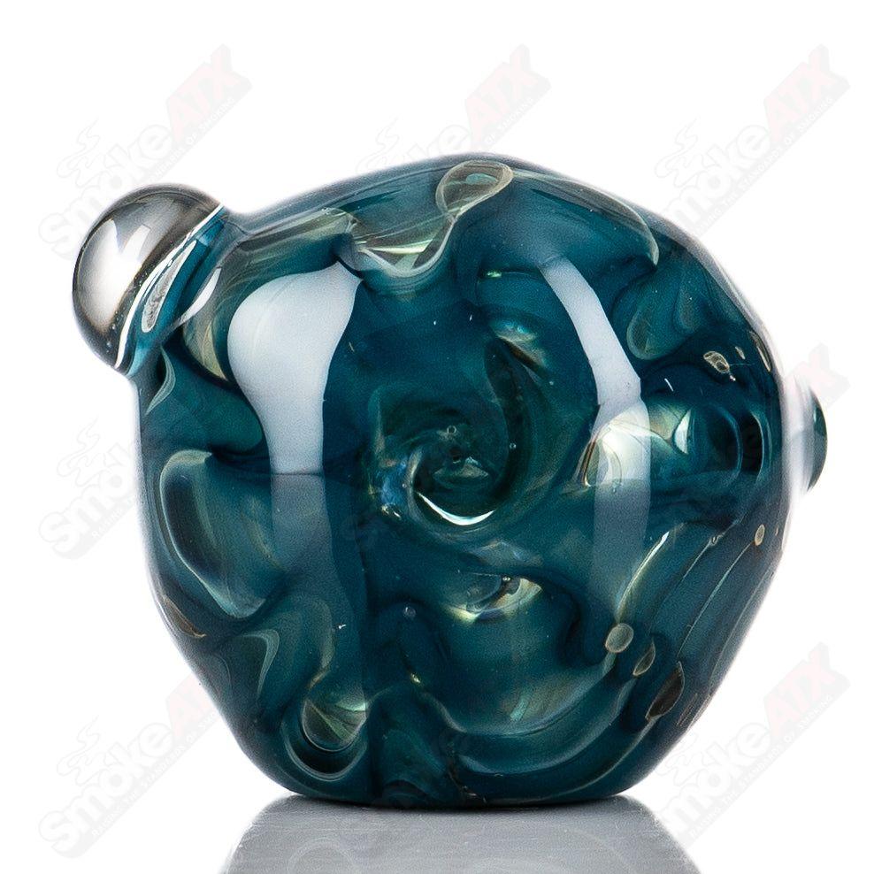 Handmade glass #8 Critter Spoon by Molten Imagination featuring colorful, detailed critter design for glass pipe enthusiasts.