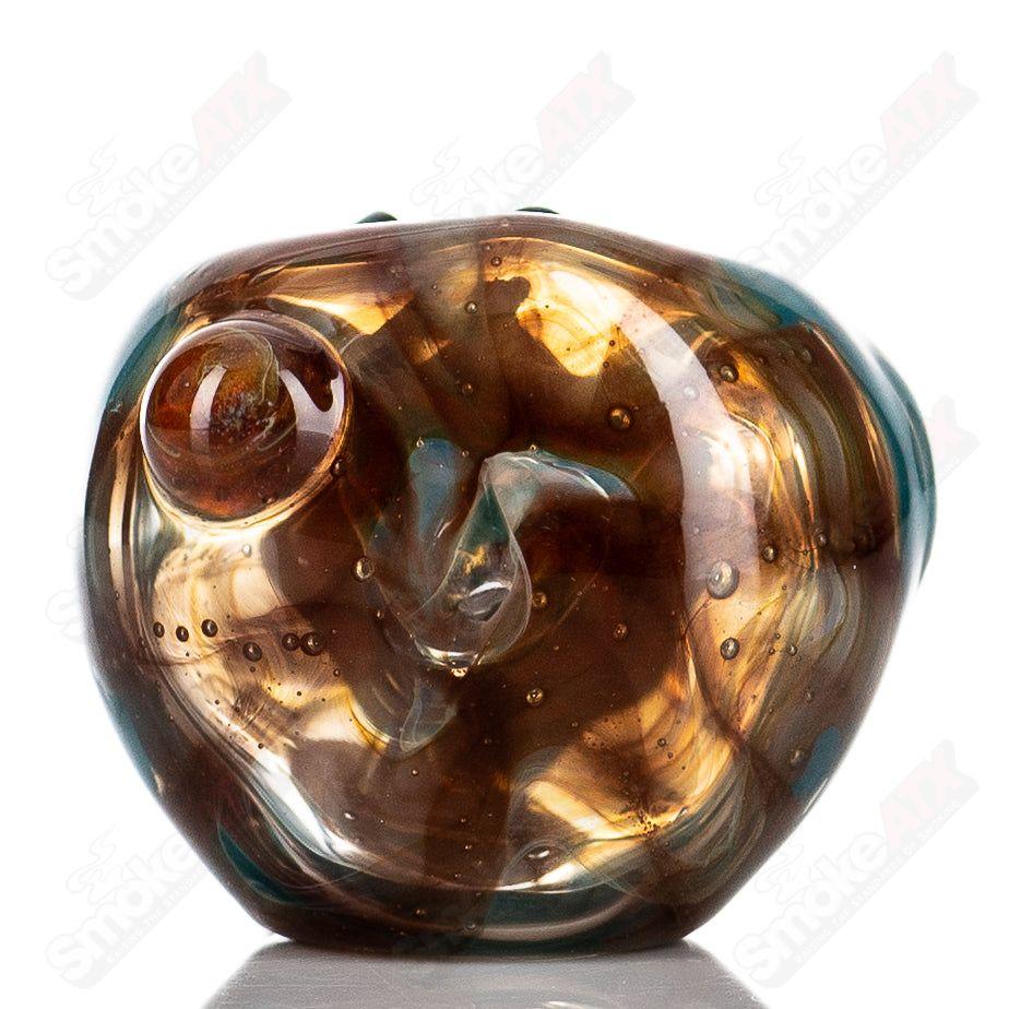 Handmade glass #8 Critter Spoon by Molten Imagination featuring colorful animal-shaped design for smoking or display.